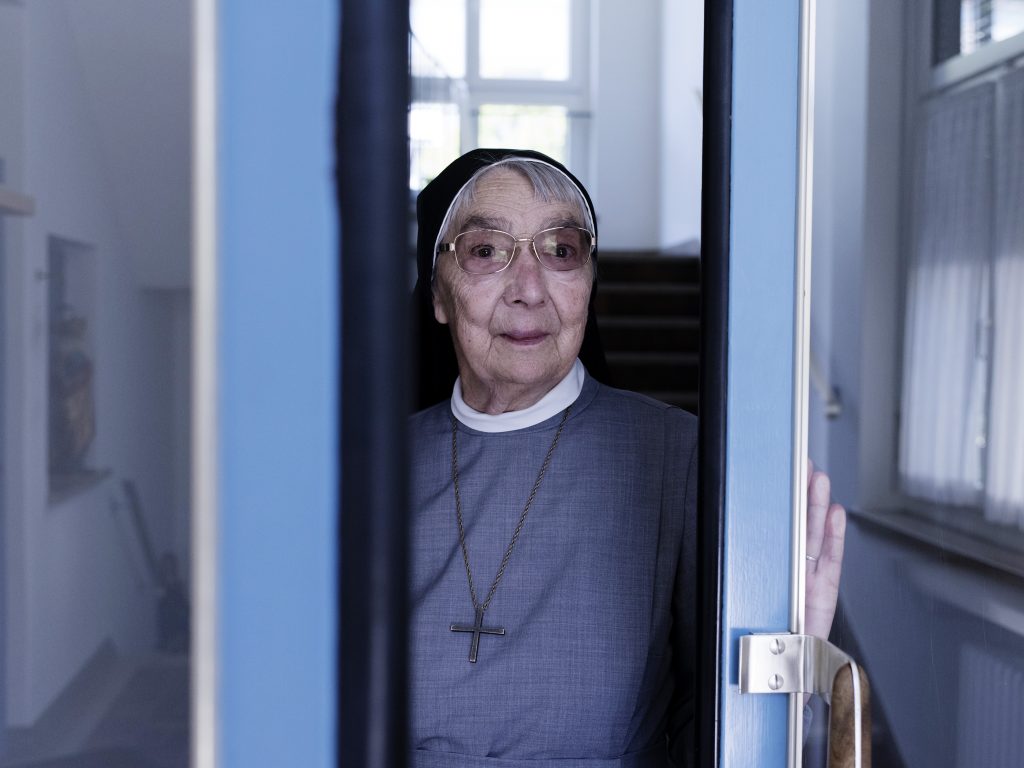 Schwester Liliane Juchli im Theodosianum Zürich.