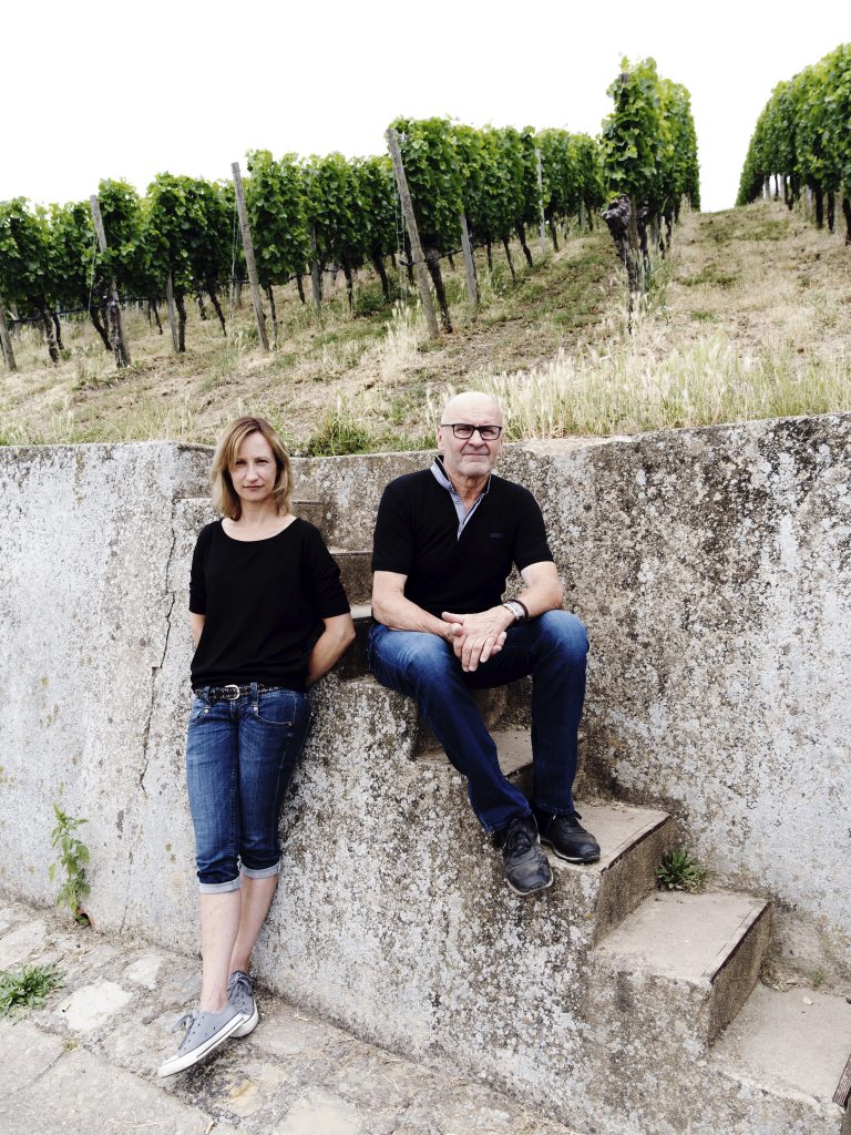 Die Winzer Sandra und Horst Sauer aus Escherndorf, fotografiert von Gerald von Foris